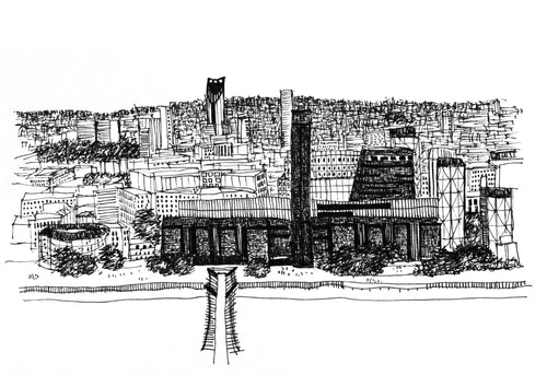 Tate Modern London Sketch Architectour Guide